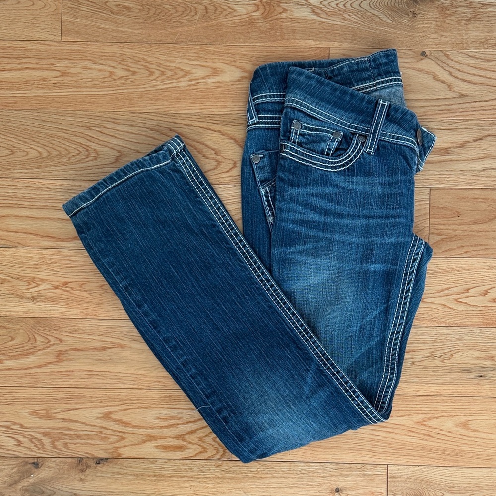 BKE Women's Dark Blue Straight Leg Jeans - Picture 5 of 5